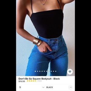 Fashion Nova Don’t Be So Square Bodysuit ❤️